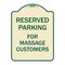 Signmission For Massage Customers Heavy-Gauge Aluminum Architectural Sign, TG-1824-23946 A-DES-TG-1824-23946 - alternate 1